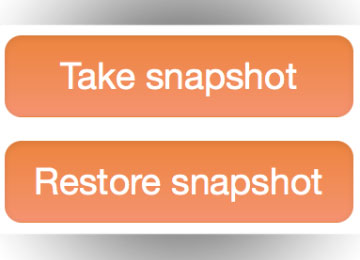 Save and restore snapshots
